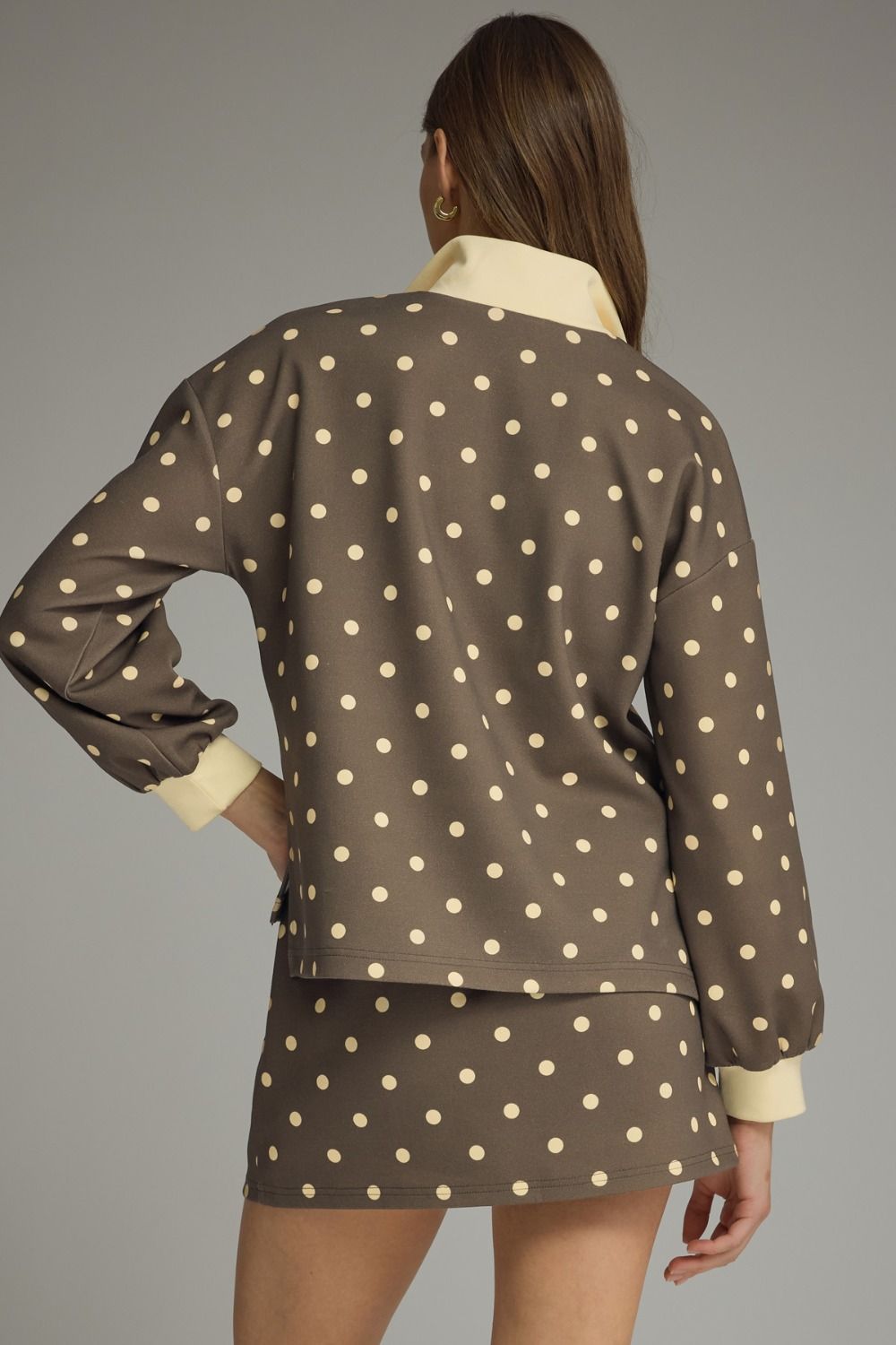 Polka Dot Knit Top