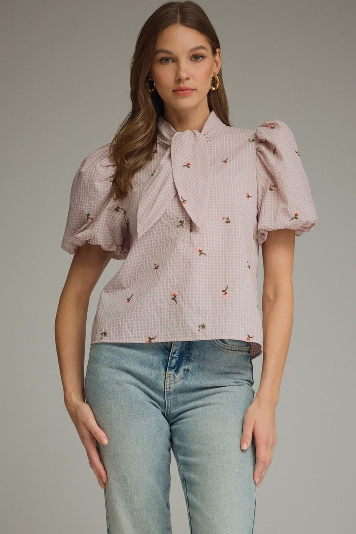 The Greta Tie Top