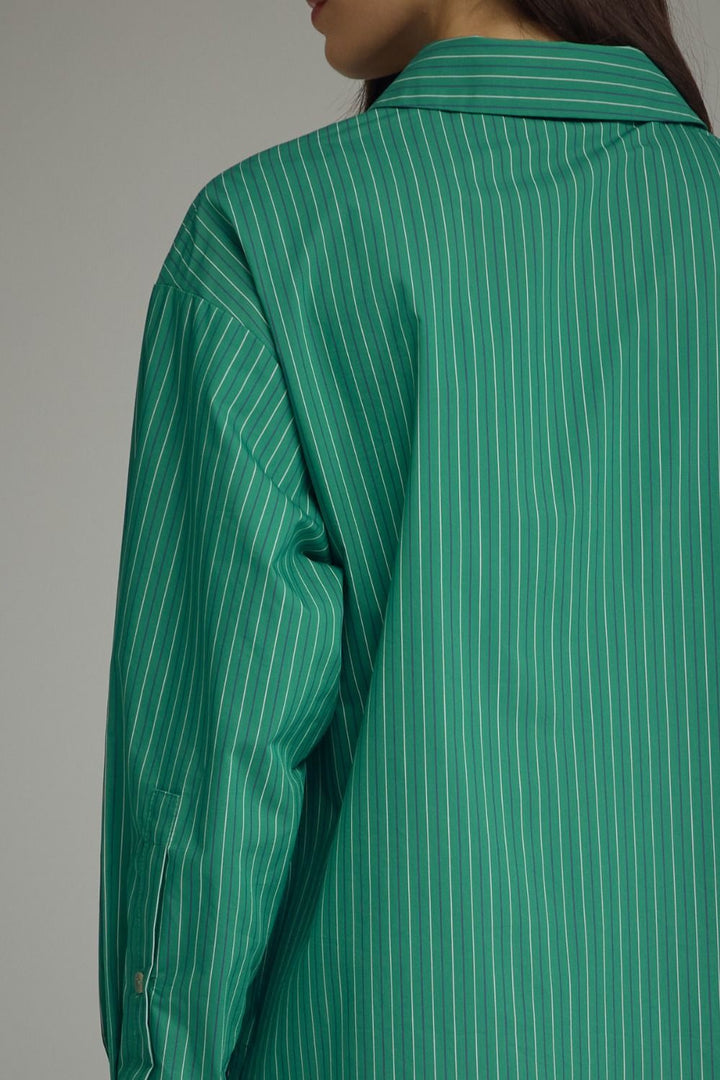 Teal Stripe Top