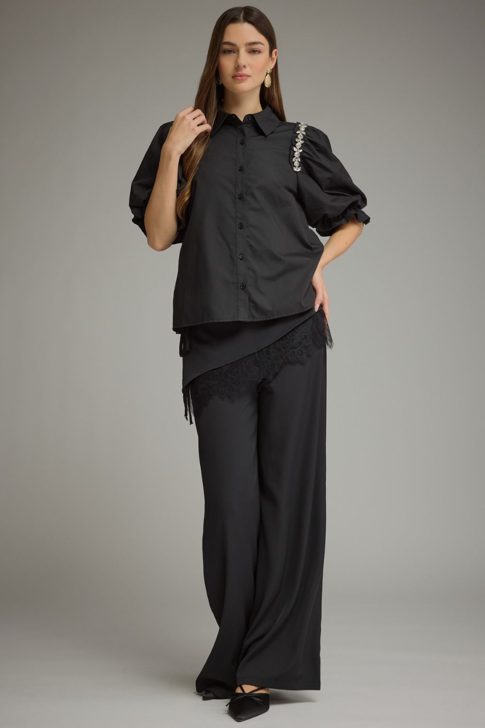 Crystal Puff Sleeve Top