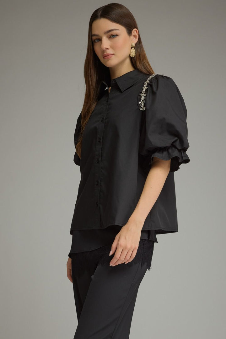Crystal Puff Sleeve Top