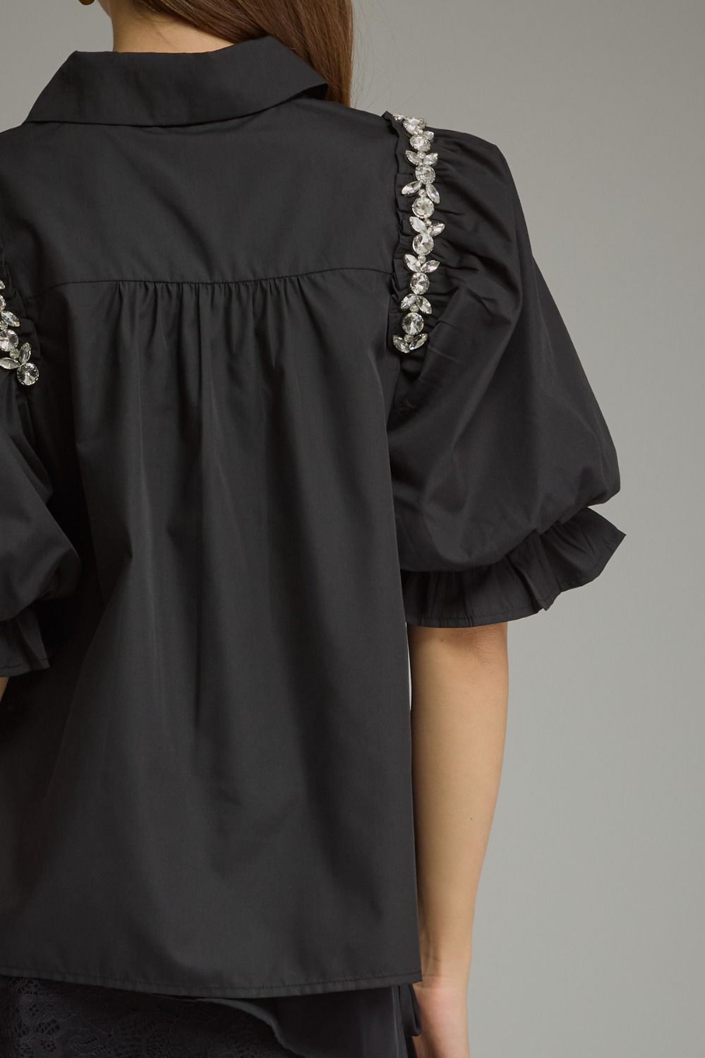 Crystal Puff Sleeve Top