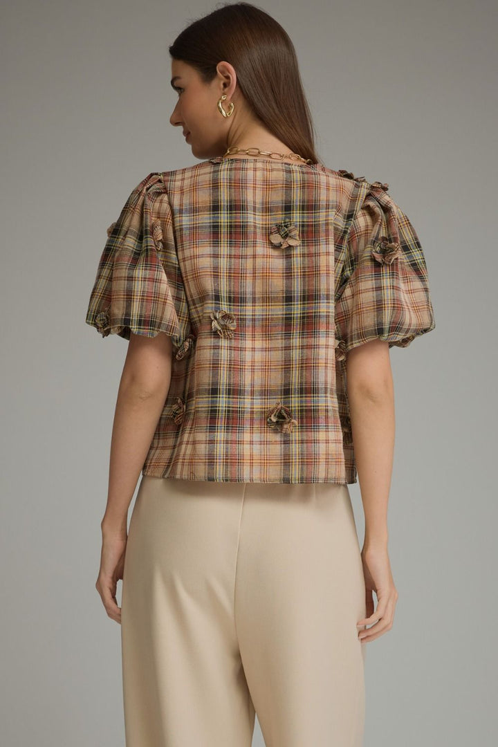 The Plaid Puff Sleeve