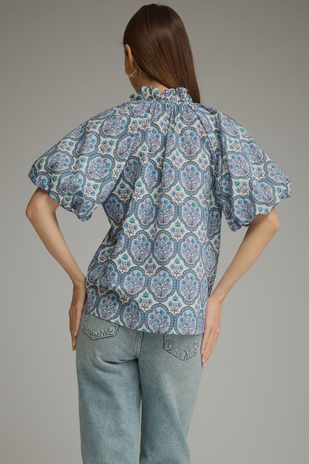 Dusty Blue Blouse