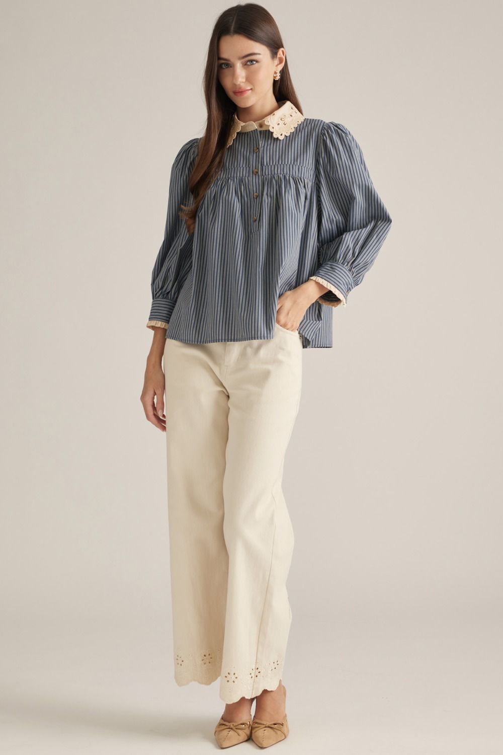 The Lace Collar Top