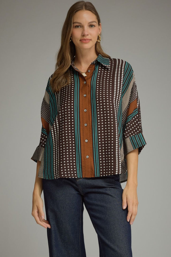 Polka Dot Mosaic Top