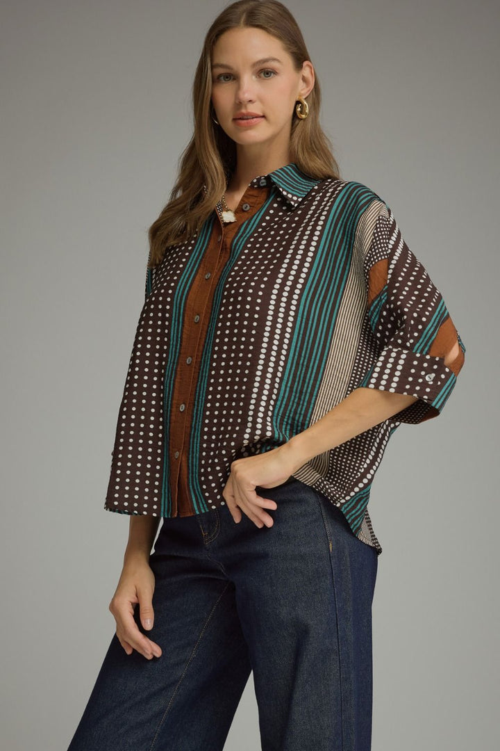Polka Dot Mosaic Top