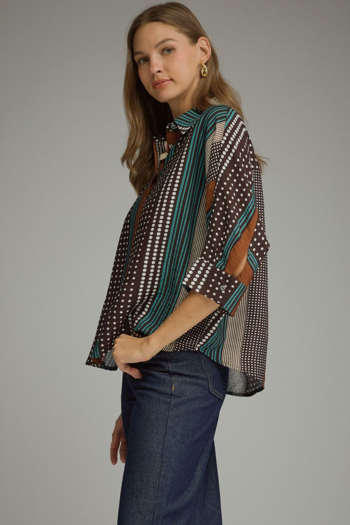 Polka Dot Mosaic Top