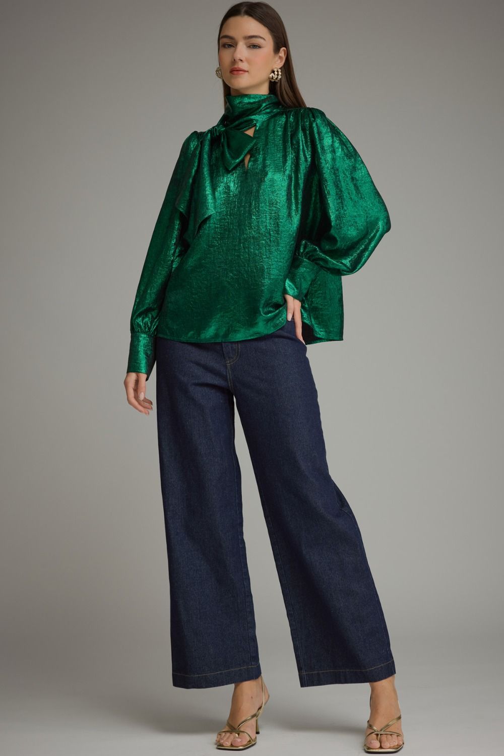 Emerald Metallic Top
