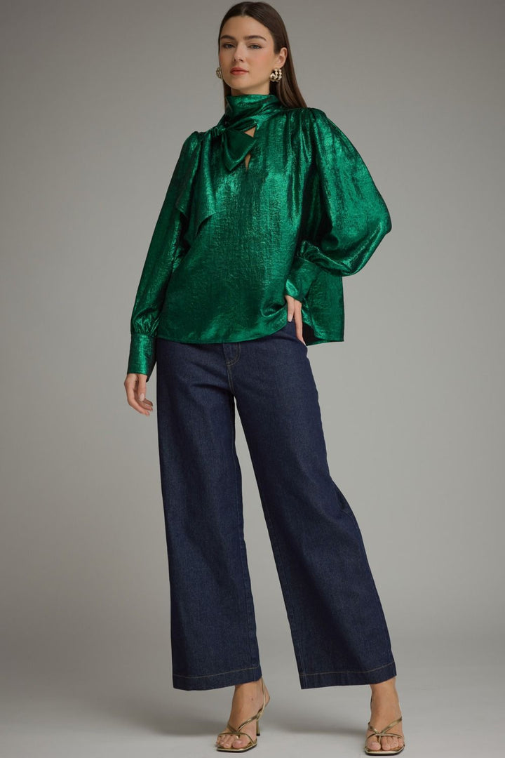 Emerald Metallic Top