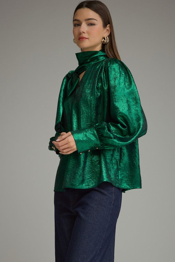 Emerald Metallic Top