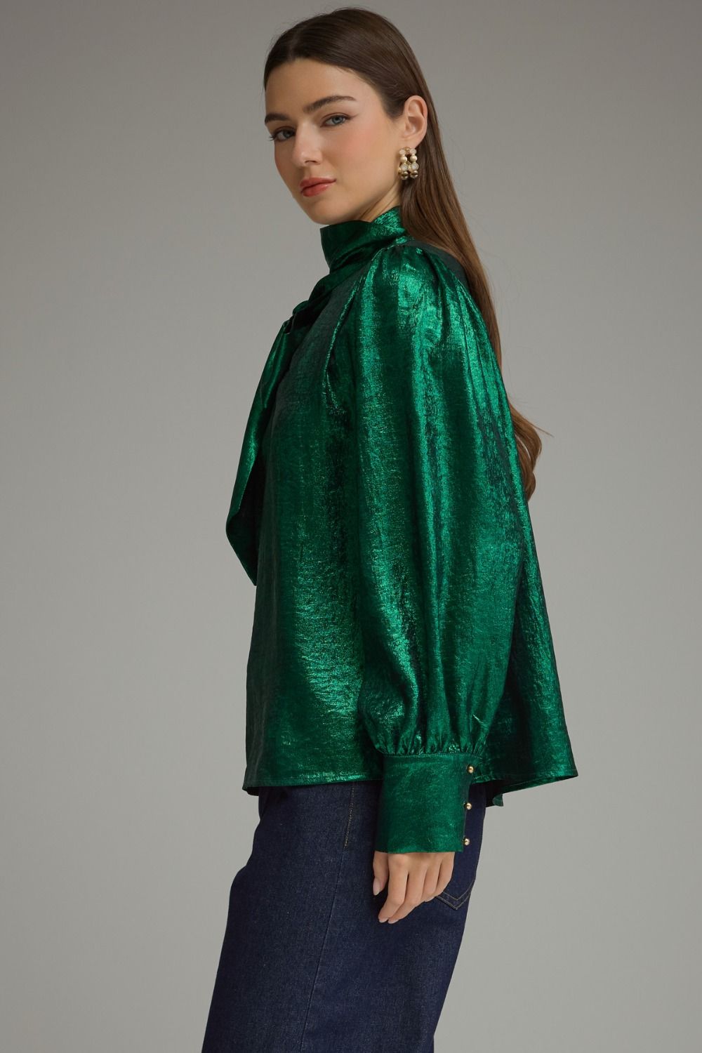 Emerald Metallic Top