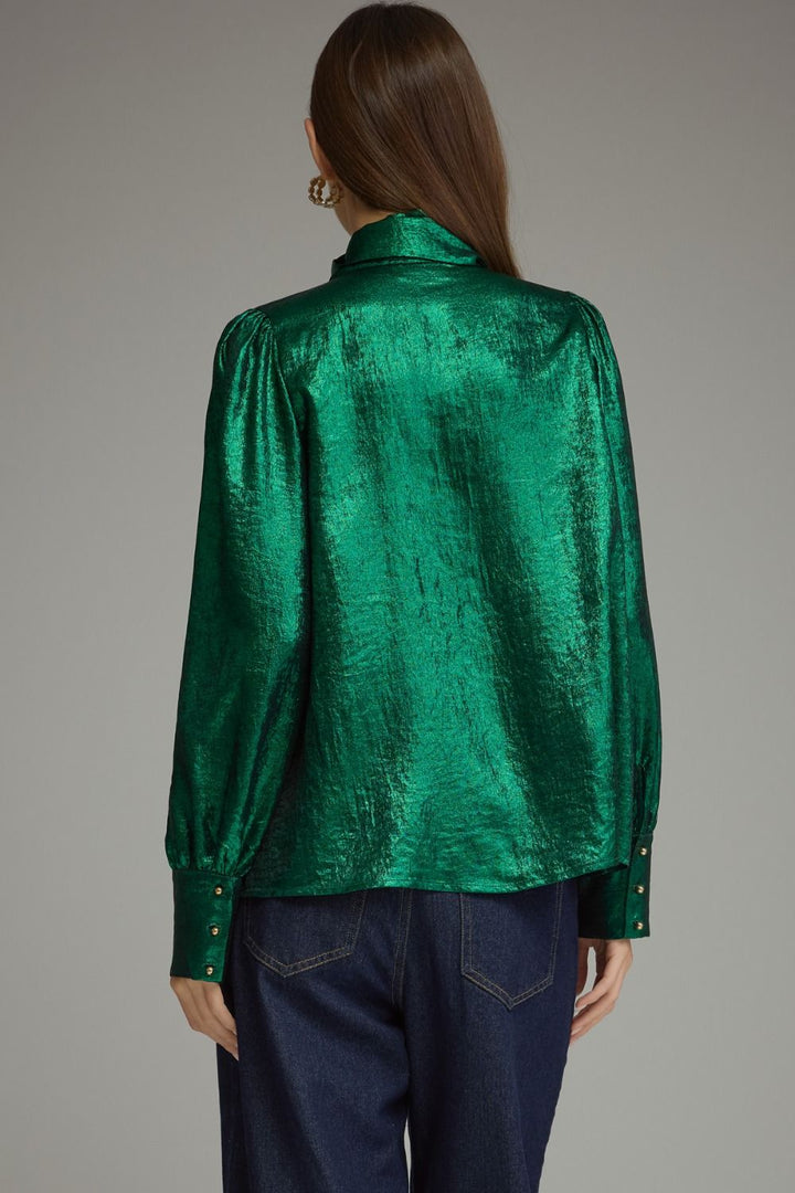 Emerald Metallic Top