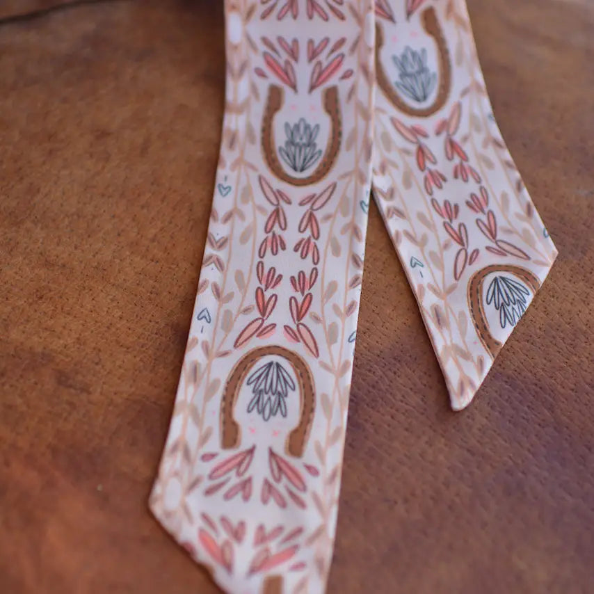 Western Harvest in Dusty Rose Twilly Cowgirl Scarf