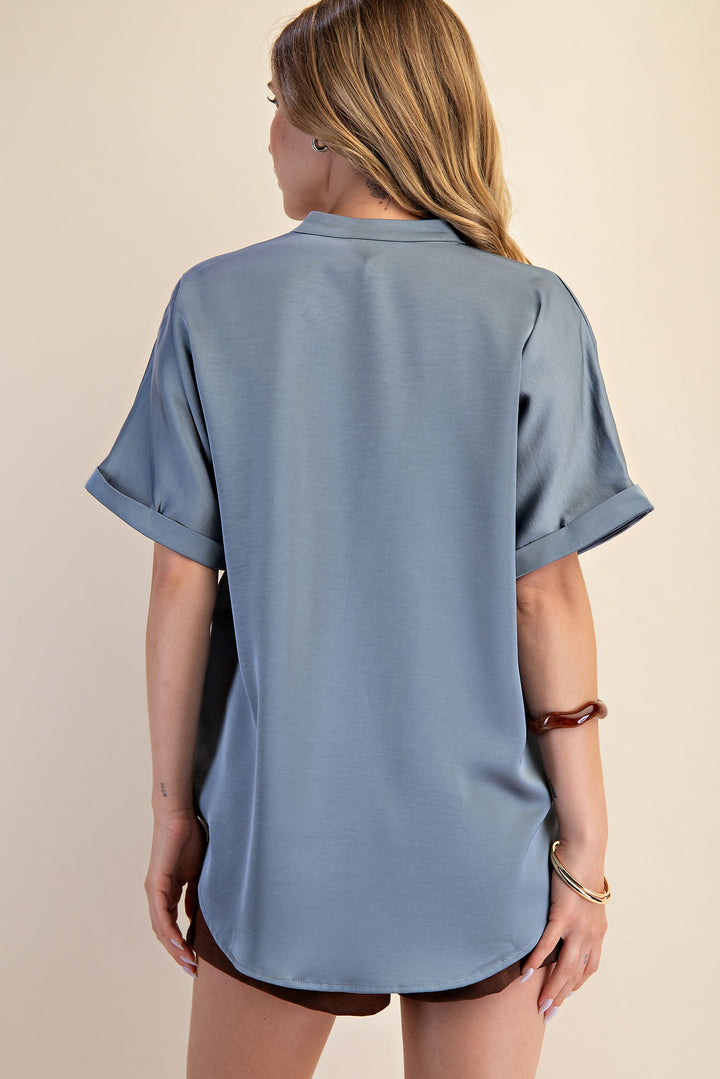 The V- Neck Placket Top