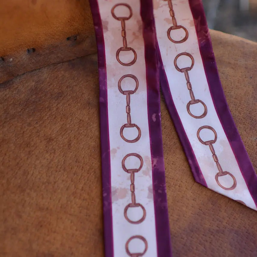 Show Day Dee Ring Snaffle Bit Western Twilly Scarf