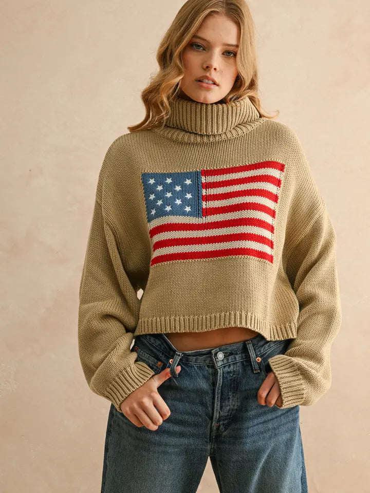American Flag Sweater