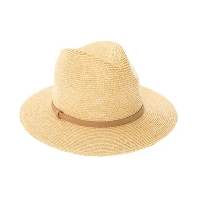 Women's Raffia Straw Fedora Hat