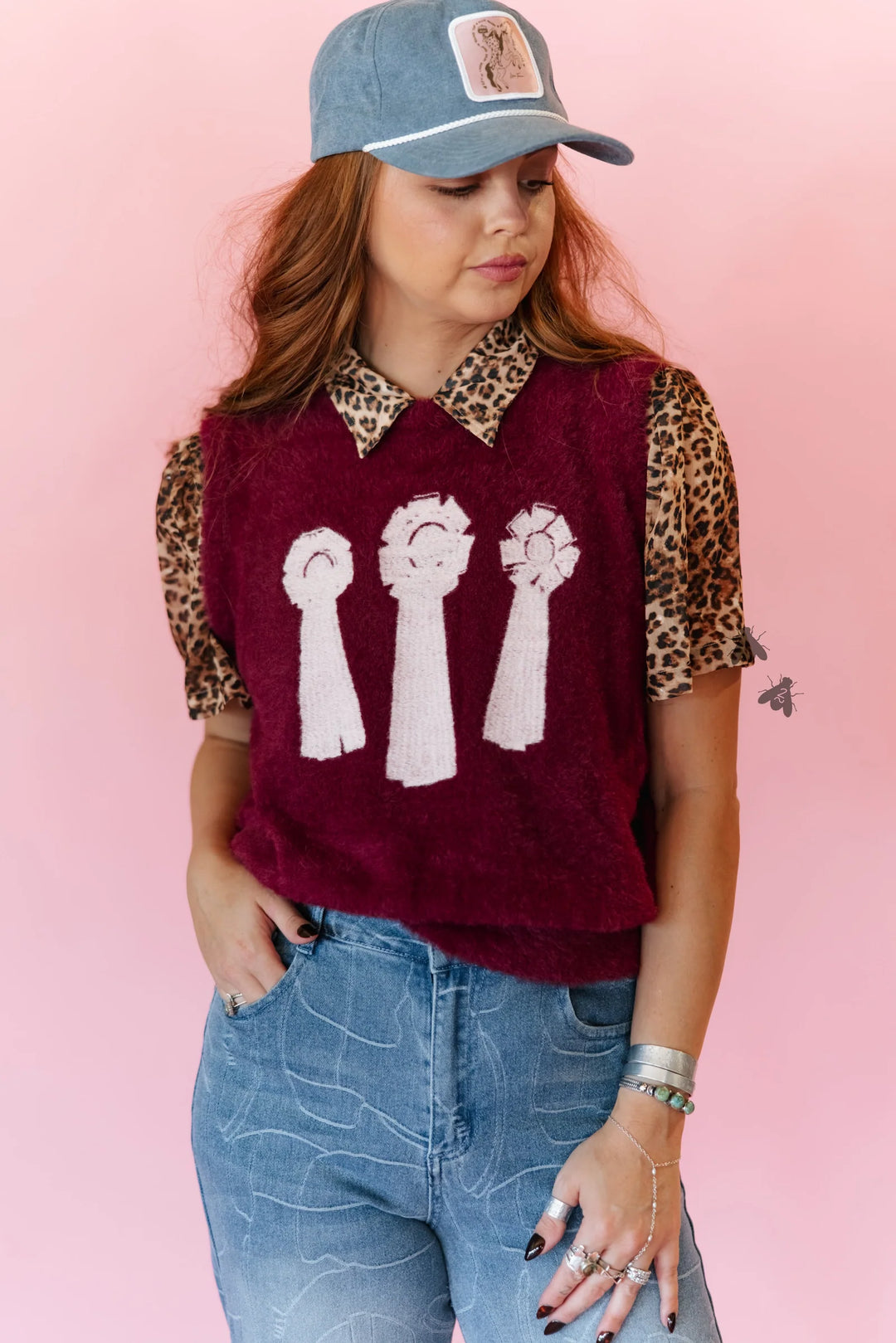 Fuzzy Champion Ribbon Vest