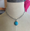 Clipped Turquoise Necklace