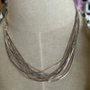 Mixed Metal Multi Strand Necklace