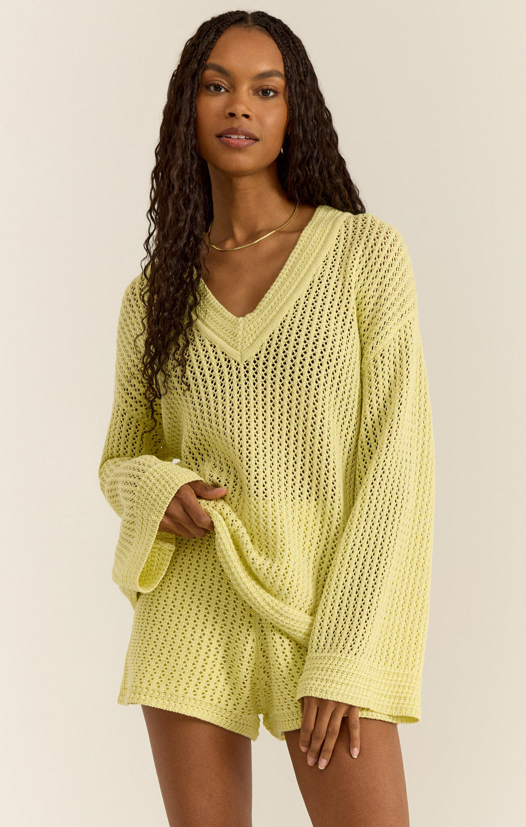 Kiami Crochet Sweater by Zsupply