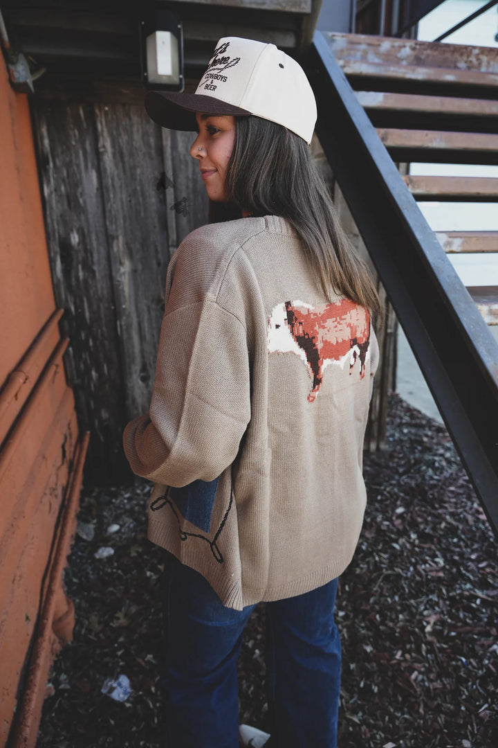 CATTLE BABE Cardigan - Hereford