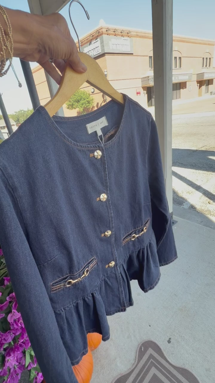 The English Denim Top