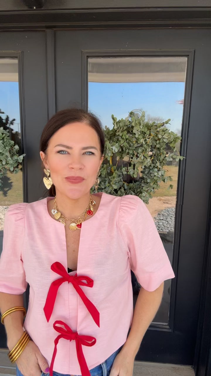 The Red Bow Top