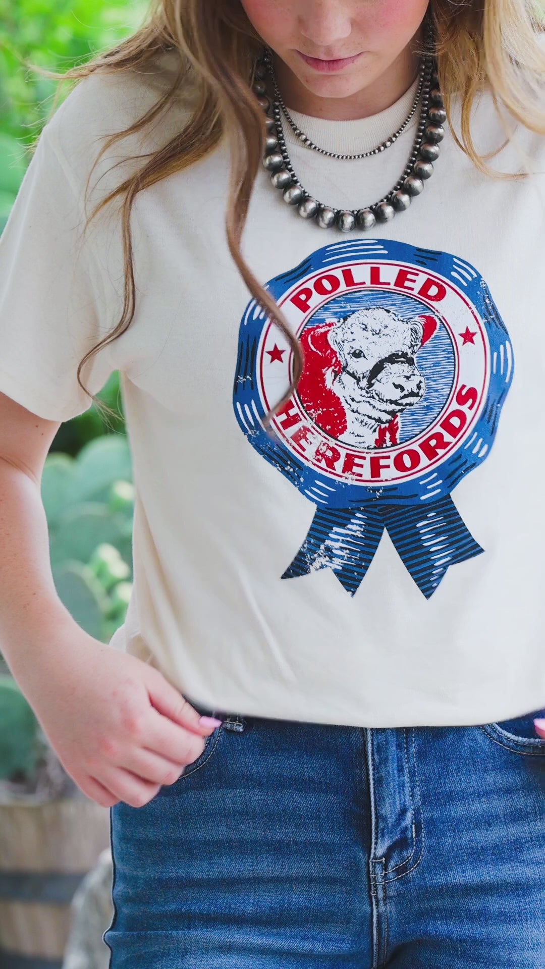Polled Hereford Ribbon Tee