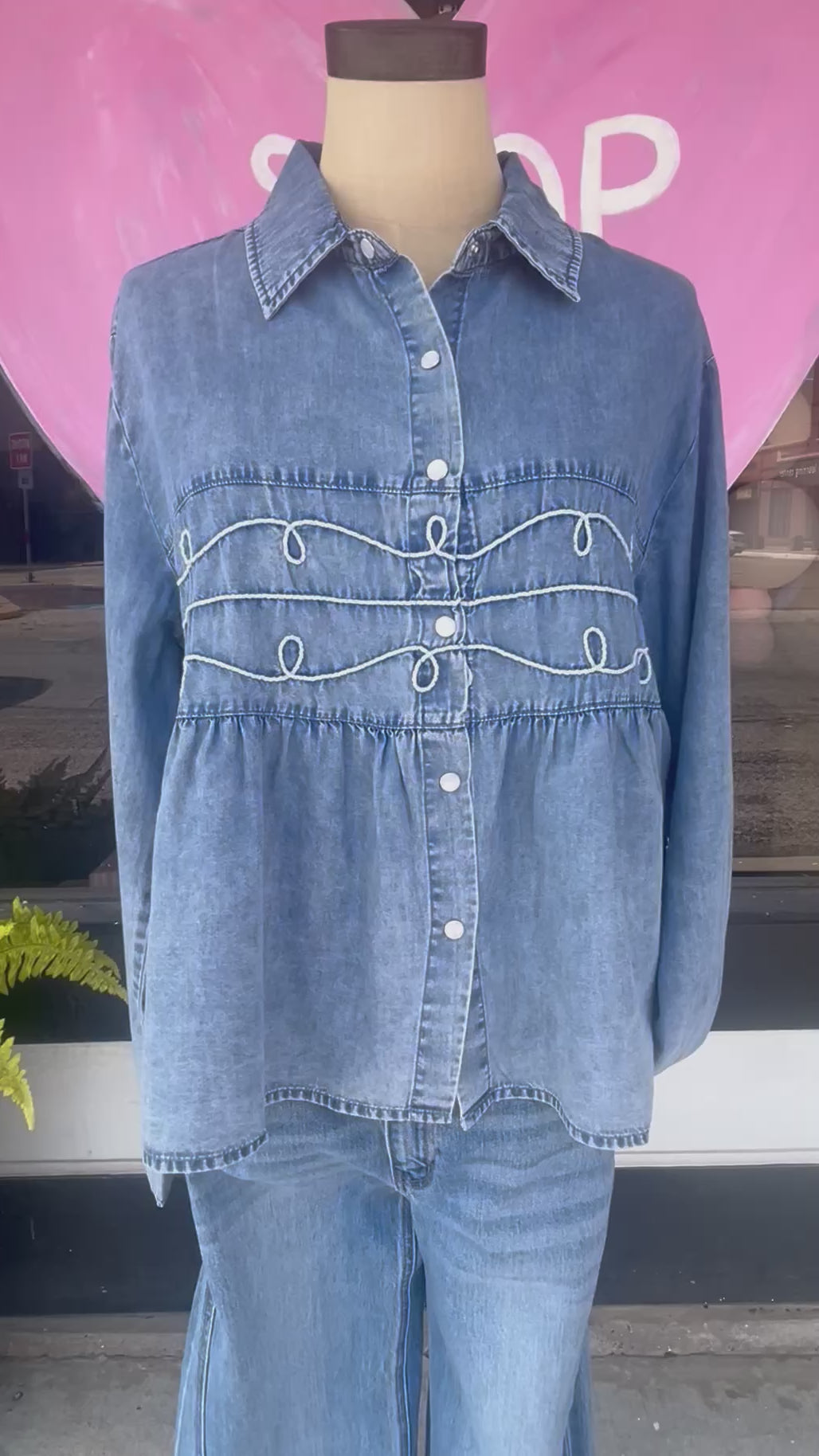 Loopty Lou Long Sleeve *Denim