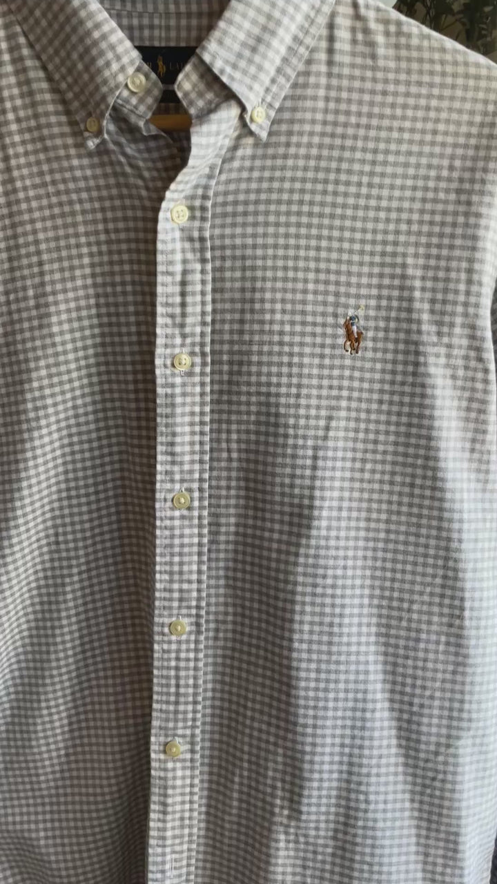Thrifted-Checker Button Down Ralph Lauren