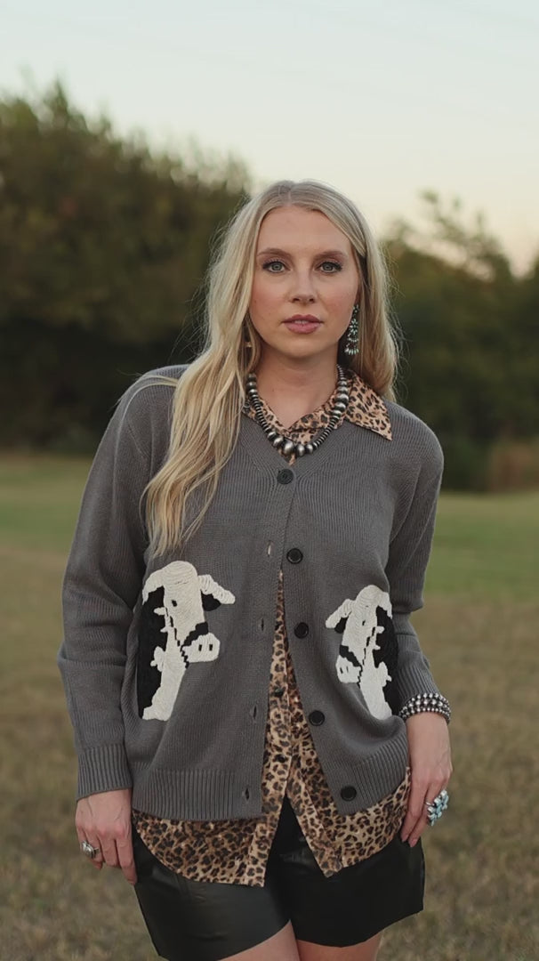 Cattle Cardi - Black Baldi