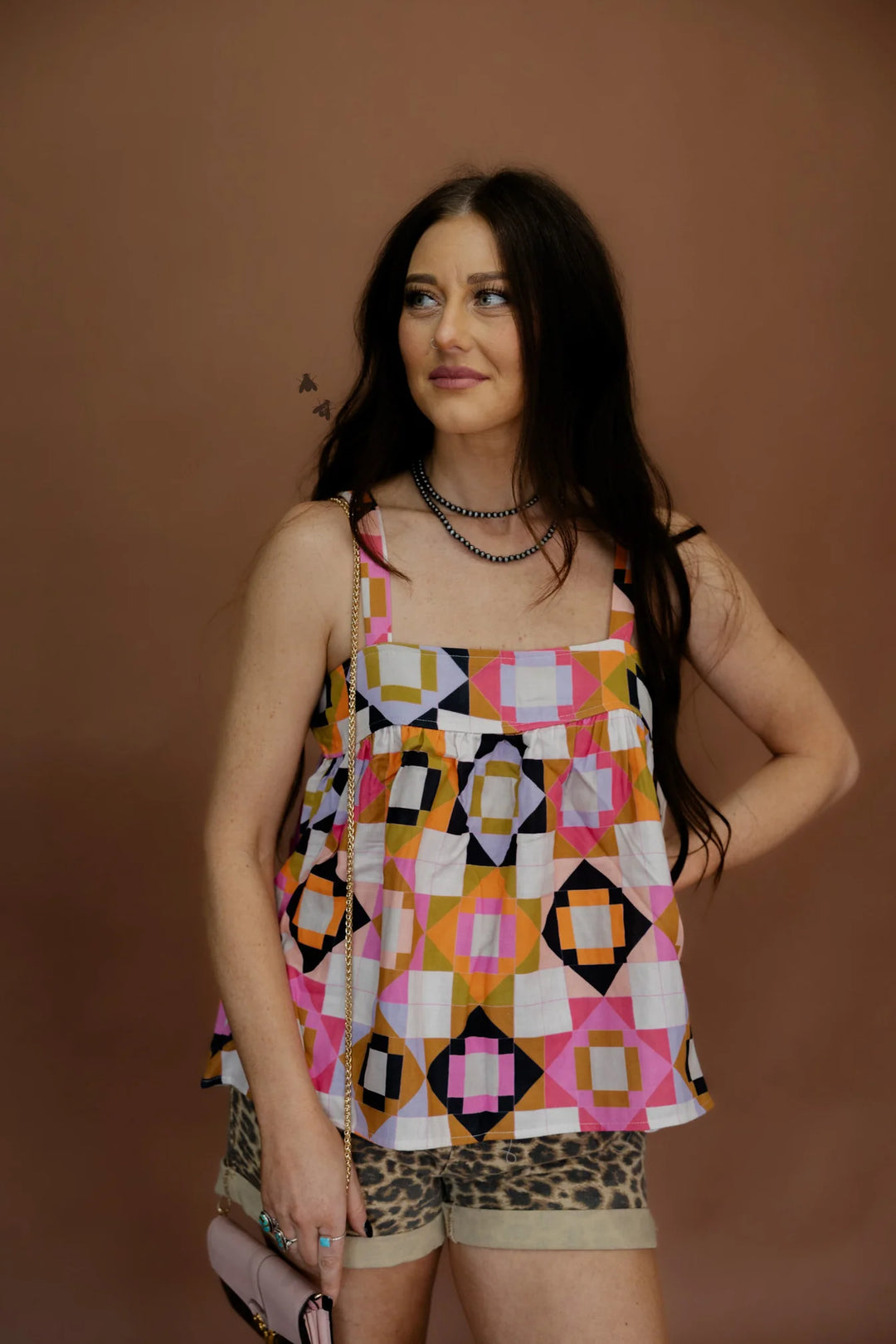 Quilted Corral Top