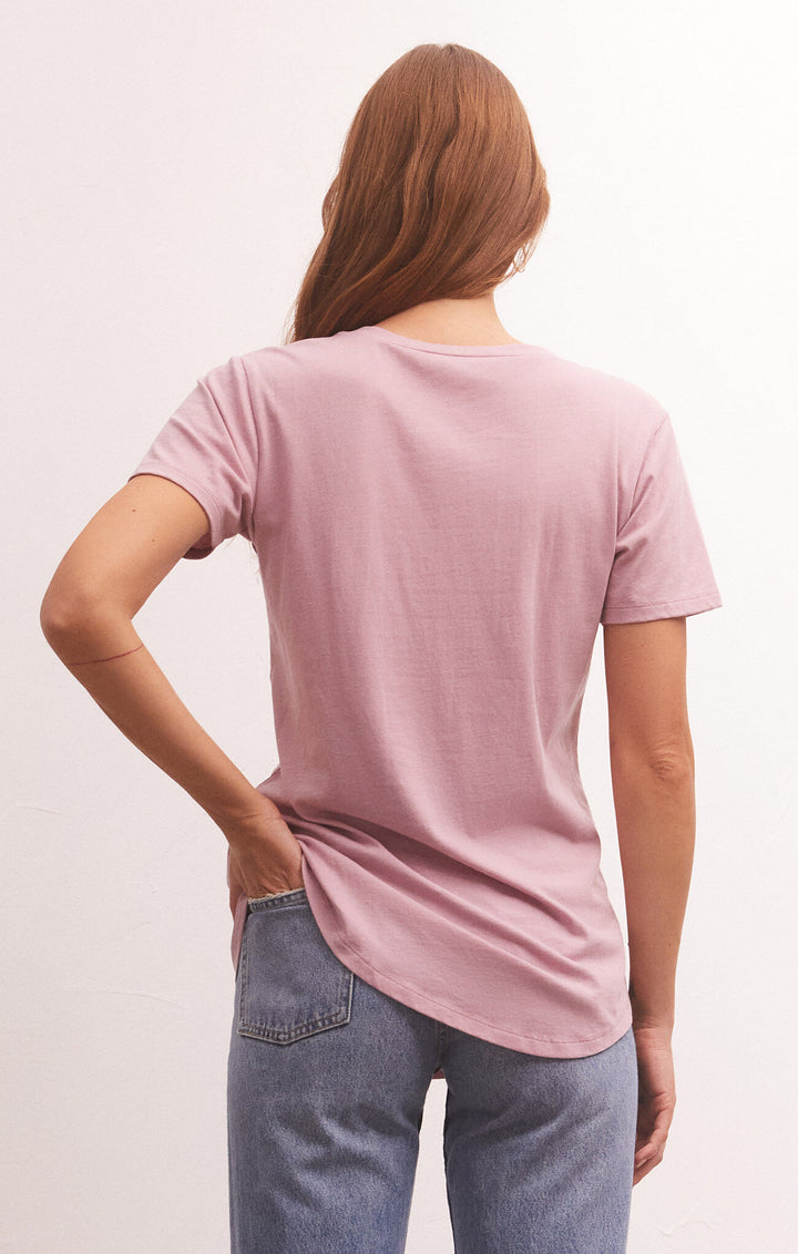 The Pocket Tee-Shadow Mauve