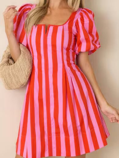 Sara Square Neck Dress