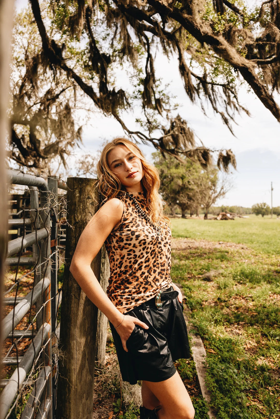 Turnout Tank-Leopard
