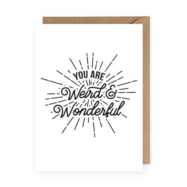 Weird and Wonderful Greeting Card