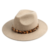 Panama Hat with Leopard Band