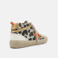 Paulina Distressed Leopard Sneaker