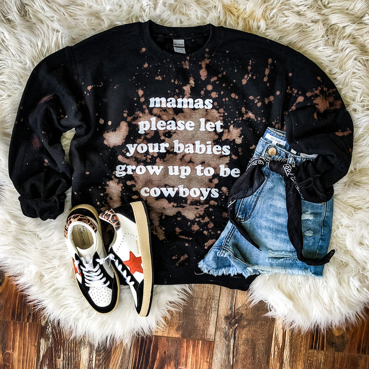 Mama Please Bleached- Sweatshirt-Preorder