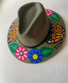 Butterfly Hand Painted Straw hat