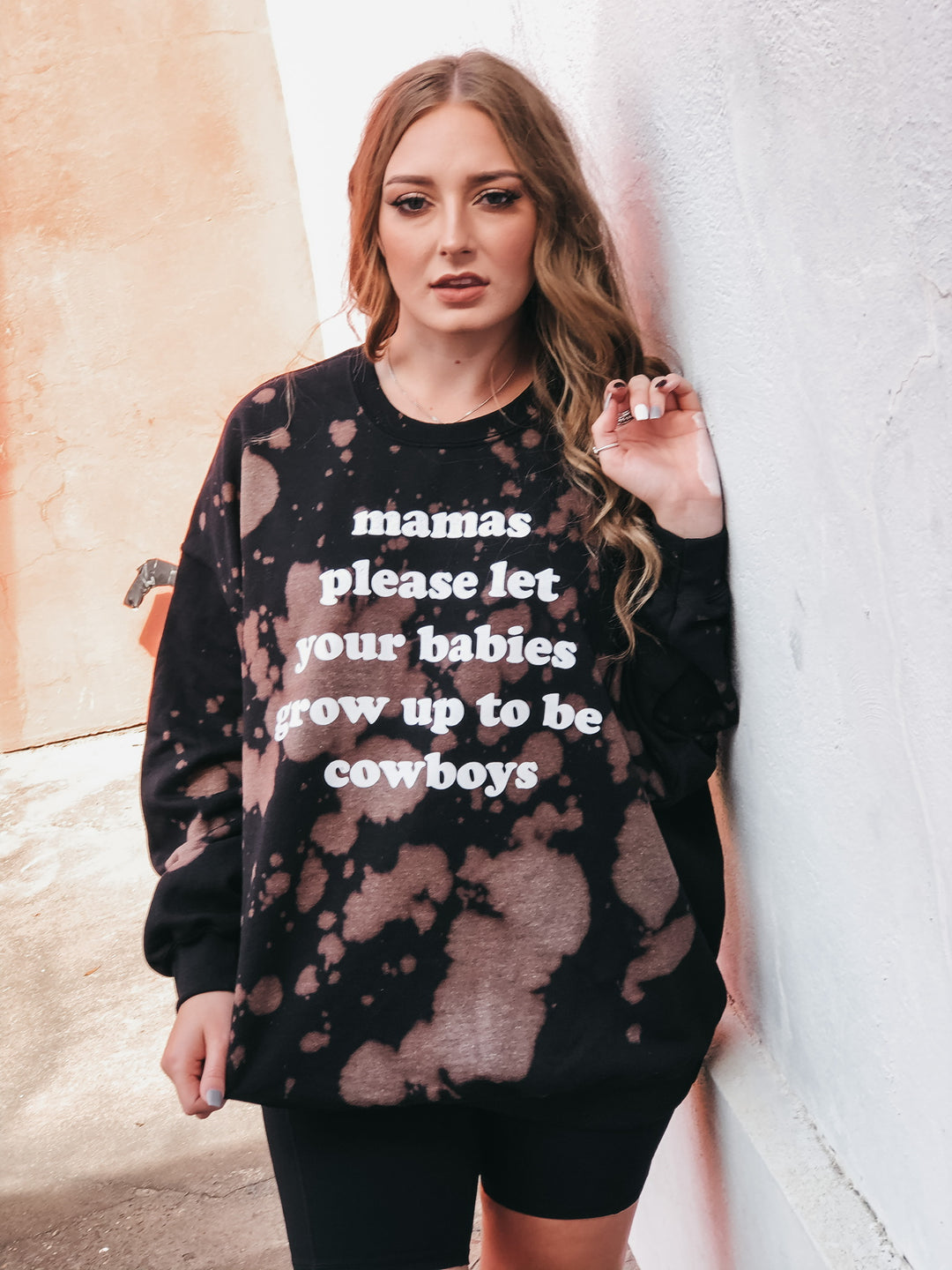 Mama Please Bleached- Sweatshirt-Preorder